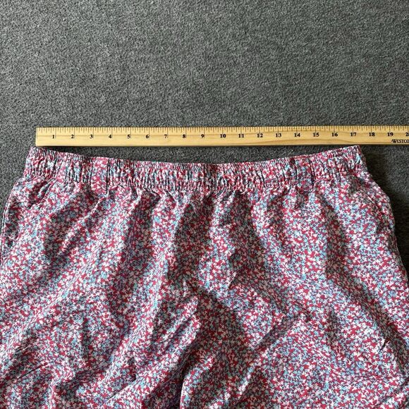 Columbia PFG Swim Trunks Mens XL Blue Red Floral Palm Board Shorts 5" Inseam - Picture 8 of 10